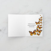 （昆虫）オオカバマダラ、モナークバタフライ誕生日カード カード (内部)