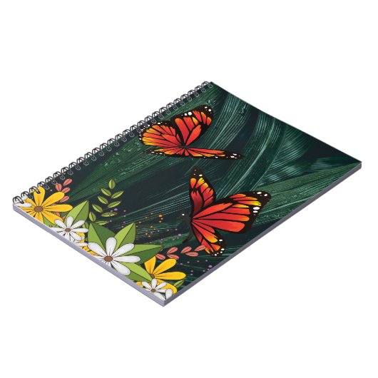 （昆虫）オオカバマダラ、モナークバタフライ2月6_21 ノートブック (左側)