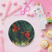 （昆虫）オオカバマダラ、モナークバタフライ2月6_21 ペーパープレート (パーティー)