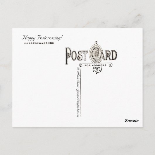 （昆虫）オオカバマダラ、モナークバタフライ&カリフォルニアポピー – はがき (裏面)