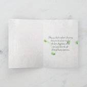 (昆虫)オオカバマダラ、モナークバターオンミルクウィード悔やみや弔慰 カード (内部)