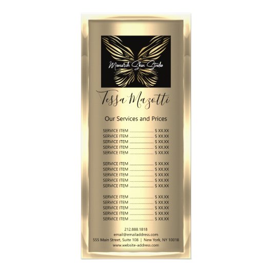 (昆虫)オオカバマダラ、モナークヘアメイク体スキンロ気にゴラグジュアリー ラックカード (裏面)