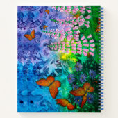 (昆虫)オオカバマダラ、モナークヘブン8.5 x 11 ノートブック (裏面)