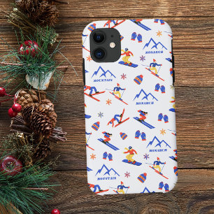 (昆虫)オオカバマダラ、モナークマウンテンコロラドスキースノーボードパターン iPhone 11 ケース