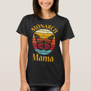 (昆虫)オオカバマダラ、モナークママ(昆虫)オオカバマダラ、モナーク蝶ヴィンテージママmot tシャツ