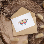 (昆虫)オオカバマダラ、モナークヴィンテージ水彩バタフライ ポストカード