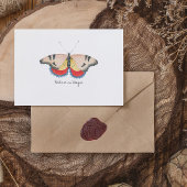 (昆虫)オオカバマダラ、モナークヴィンテージ水彩バタフライ ポストカード