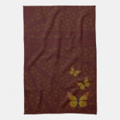 （昆虫）オオカバマダラ、モナーク中国のハンドタオル キッチンタオル (縦)