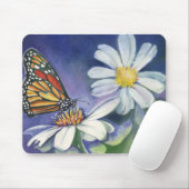 （昆虫）オオカバマダラ、モナーク及びデイジー マウスパッド (マウス)
