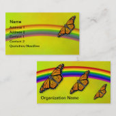 (昆虫)オオカバマダラ、モナーク及び虹のカスタマイズ可能な名刺 名刺 (正面/裏面)