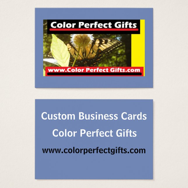 （昆虫）オオカバマダラ、モナーク広告デモ名刺 (正面&裏面)