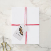 （昆虫）オオカバマダラ、モナーク絵画蝶のプレゼントラベル ギフトタグ (より糸付き)