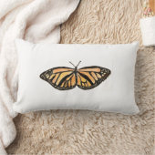 （昆虫）オオカバマダラ、モナーク絵画蝶装飾用クッション ランバークッション (ブランケット)