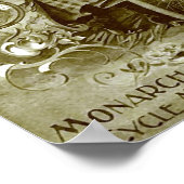 （昆虫）オオカバマダラ、モナーク自転車 ポスター (角)