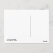 (昆虫)オオカバマダラ、モナーク蝶が石に咲く禅の庭 ポストカード (裏面)