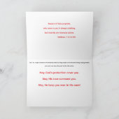 (昆虫)オオカバマダラ、モナーク蝶と祈マンチスオンレッド《植物》百日草 カード (内部)