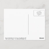 (昆虫)オオカバマダラ、モナーク蝶のオレンジの花 ポストカード (裏面)