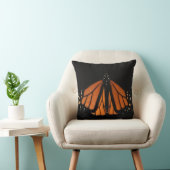 (昆虫)オオカバマダラ、モナーク蝶のオレンジの鍵 クッション (椅子)
