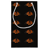 （昆虫）オオカバマダラ、モナーク蝶のオレンジの鍵 スモールペーパーバッグ (裏面)