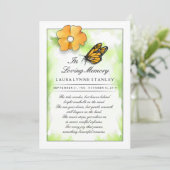 (昆虫)オオカバマダラ、モナーク蝶のサンキューカード サンキューカード (スタンド正面)