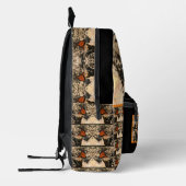 (昆虫)オオカバマダラ、モナーク蝶のポーズ付け自然 プリントバックパック (左)