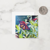 (昆虫)オオカバマダラ、モナーク蝶の乳房 ノートカード (正面/裏面インサイチュ)