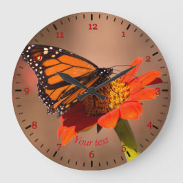 （昆虫）オオカバマダラ、モナーク蝶の個人設定 ラージ壁時計