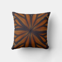 （昆虫）オオカバマダラ、モナーク蝶の羽の円形パターン閉じる