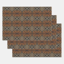 （昆虫）オオカバマダラ、モナーク蝶の羽クローズアップ反復パターン ラッピングペーパーシート