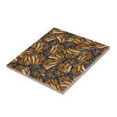 (昆虫)オオカバマダラ、モナーク蝶の翼パターン タイル (側面)