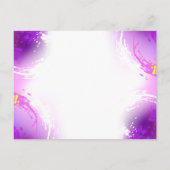 （昆虫）オオカバマダラ、モナーク蝶の背景（紫） アドバイスカード (裏面)