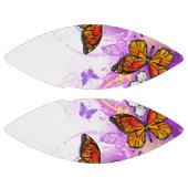 （昆虫）オオカバマダラ、モナーク蝶の背景（紫） アメリカンフットボール (パネル)