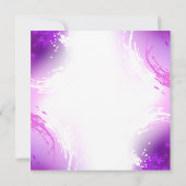 (昆虫)オオカバマダラ、モナーク蝶の背景(紫) カード (裏面)