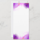 (昆虫)オオカバマダラ、モナーク蝶の背景(紫) カード (裏面)