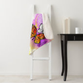 （昆虫）オオカバマダラ、モナーク蝶の背景（紫） シェルパブランケット (インサイチュ)