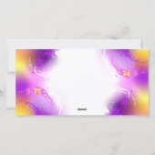 (昆虫)オオカバマダラ、モナーク蝶の背景(紫) シーズンカード (裏面)