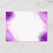 (昆虫)オオカバマダラ、モナーク蝶の背景(紫) プレイスカード (裏面)