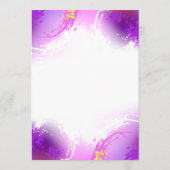 （昆虫）オオカバマダラ、モナーク蝶の背景（紫） プログラム (裏面)