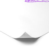 (昆虫)オオカバマダラ、モナーク蝶の背景(紫) ポスター (角)