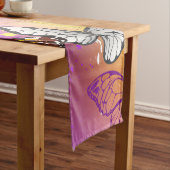 （昆虫）オオカバマダラ、モナーク蝶の背景（紫） ミディアムテーブルランナー (インサイチュ)