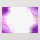 (昆虫)オオカバマダラ、モナーク蝶の背景(紫) メニュー (裏面)