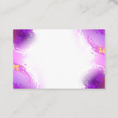 （昆虫）オオカバマダラ、モナーク蝶の背景（紫） 割引カード (裏面)