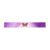 （昆虫）オオカバマダラ、モナーク蝶の背景（紫） 招待状ベリーバンド (フラット)