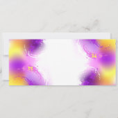 （昆虫）オオカバマダラ、モナーク蝶の背景（紫） 案内状 (裏面)