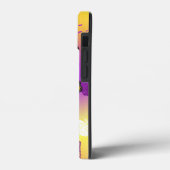 （昆虫）オオカバマダラ、モナーク蝶の背景（紫） Case-Mate iPhoneケース (裏面 / 左)