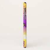 （昆虫）オオカバマダラ、モナーク蝶の背景（紫） Case-Mate iPhoneケース (裏面/左)