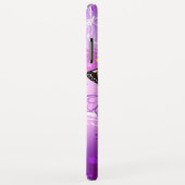 （昆虫）オオカバマダラ、モナーク蝶の背景（紫） Case-Mate iPhoneケース (裏面/右)