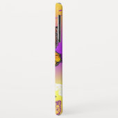 （昆虫）オオカバマダラ、モナーク蝶の背景（紫） Case-Mate iPhoneケース (裏面/左)