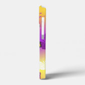 （昆虫）オオカバマダラ、モナーク蝶の背景（紫） Case-Mate iPhoneケース (裏面 / 左)