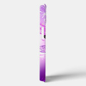 （昆虫）オオカバマダラ、モナーク蝶の背景（紫） Case-Mate iPhoneケース (裏面 / 右)